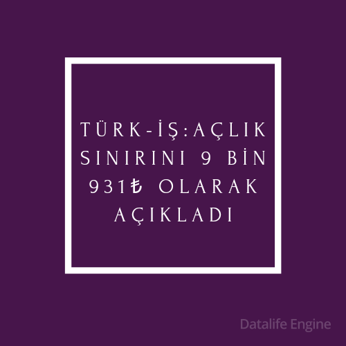TURK - İŞ Açlık Sınırı