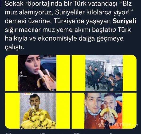 suriyeli saygısızların muz alamıyorum diyen vatandaşa nispet yaptı