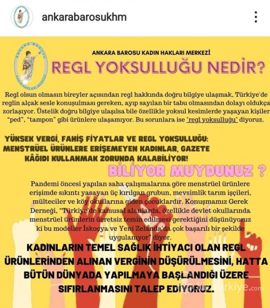 Regl ürünleri lüks değil temel ihtiyaçtır