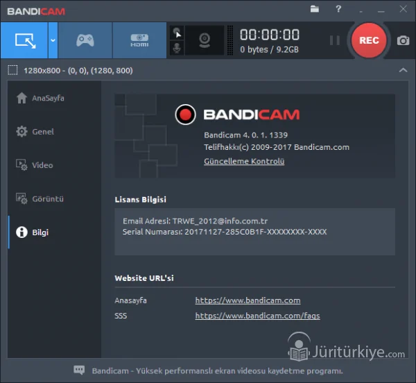 Bandicam Pro Full indir, Ekran kaydetme programı
