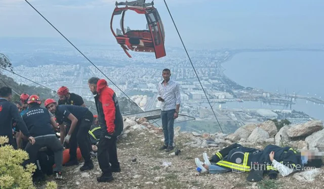 Antalya'da Telefirik kazası
