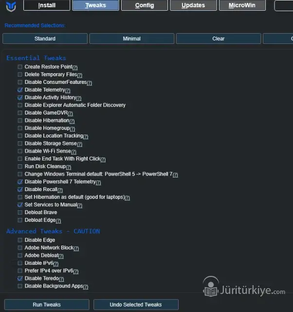 windows 11 Performans arttırma ayarları